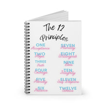 Load image into Gallery viewer, Inspirational Spiral Notebook - The 12 Principles | Motivational Journal, Self-Help Stationery, Mindfulness Gift, Writing Journal