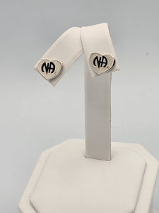 Earrings NA Stud Heart 925 Sterling Silver