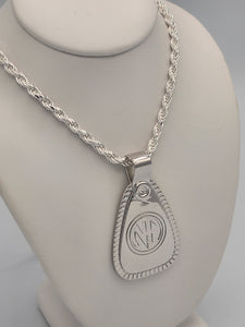 925 Sterling Siver NA Tag Charm CHAIN NOT INCLUDED
