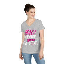 Load image into Gallery viewer, Bad Girl Gone Good Women&#39;s V Neck Tee